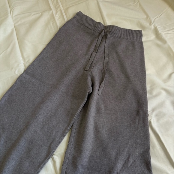 ୨୧ ･ﾟ✧ Olivaceous Wide Leg Knit High Rise Pants - Picture 4 of 6